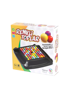 hobi oyuncak renkli toplar kazanmak icin renkli toplari siraya diz!