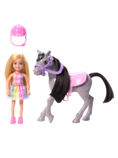 barbie chelsea ve midillisi  barbie ailesi ve aksesuarlari